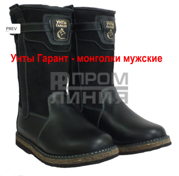 Сапоги Монгольские мужские нат. кожа, мех овчина (микропора)