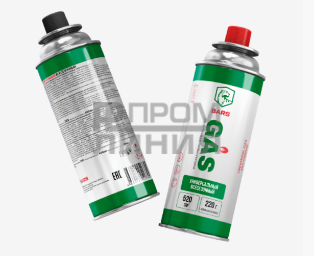 Газ для порт. плит мет. баллон 220гр. /12