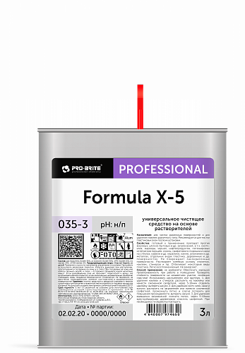 ПБ Formula X5 Средство против скотча, маркера и др 3л