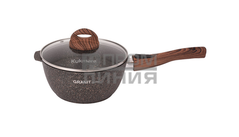 Кастрюля 2,2л стекл. крышка АП Granit Ultra