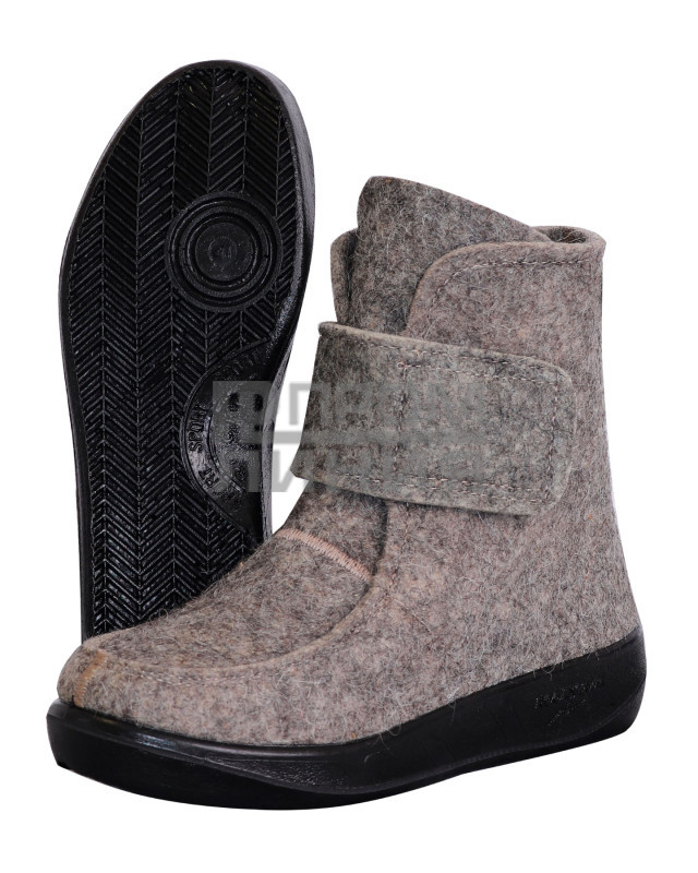 Валенки ботинки на липучке, подошва ПУ р. 38