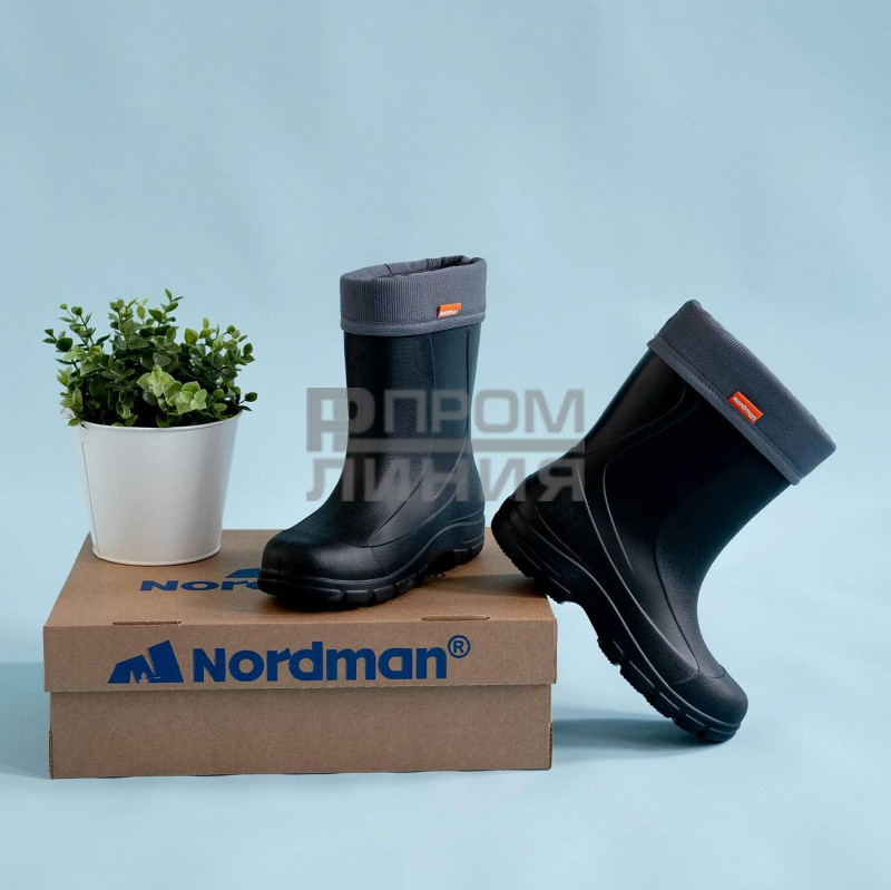 Сапоги Nordman TEEN ЭВА утеп с манжетой цв. черный